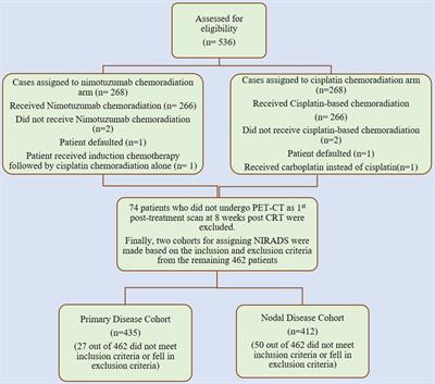 Response assessment of post-treatment head and neck cancers to determine further management using NI-RADS (Neck Imaging Reporting and Data System): a subgroup analysis of a randomized controlled trial